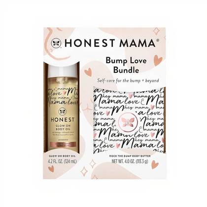 Ένα προώθιο της έντασης της εταιρείας Bump Love Skincare Bundle 