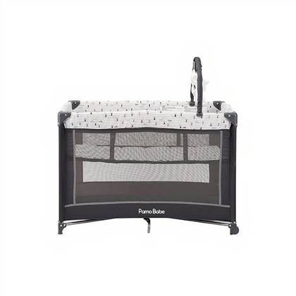 Ένα πυροβολισμό προώθησης του Pamo Babe Portable Gray Playard  